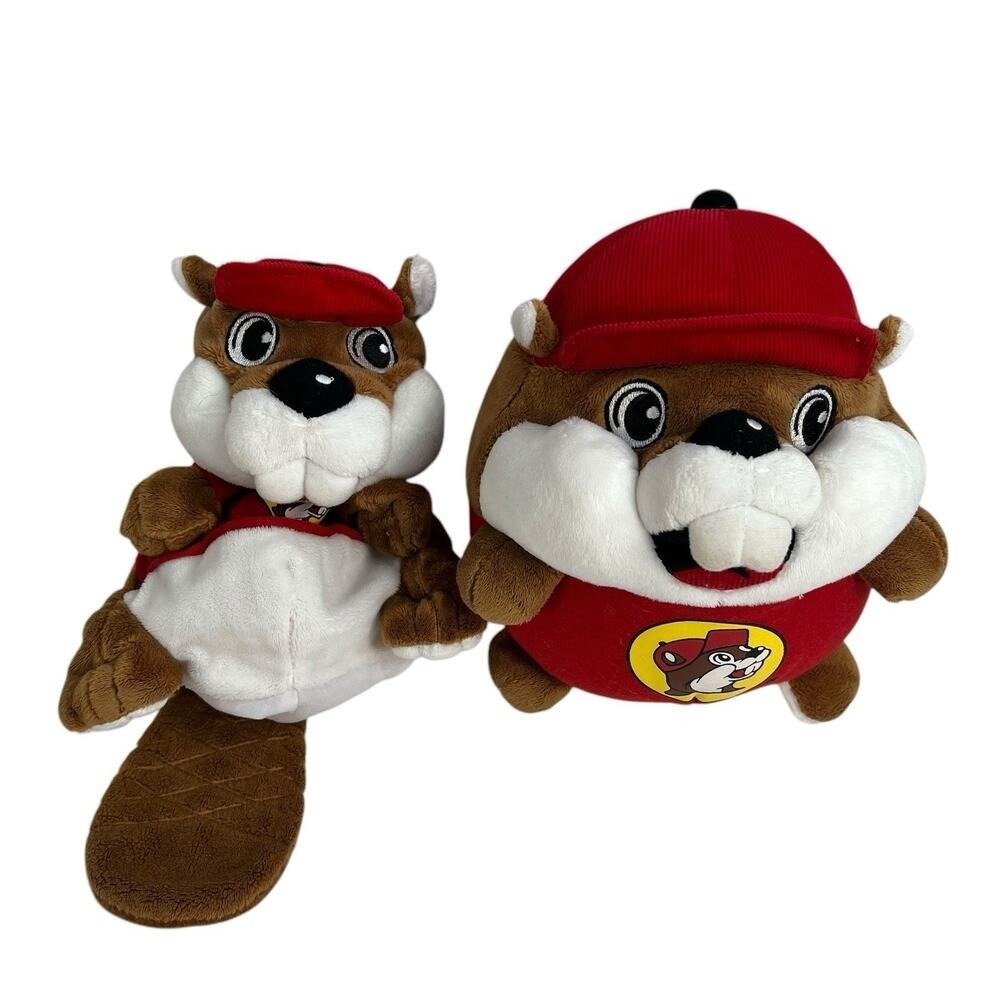 Buc-ees Beaver 7" Round Plush & Hand Puppet Texas‎ Bucees Buccees Stuffed Animal